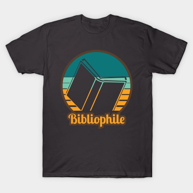 Retro Bibliophile Design T-Shirt by RedRubi